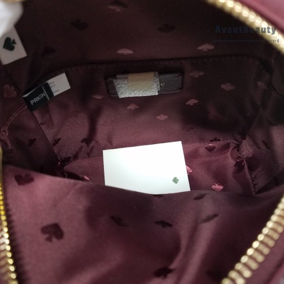 Kate Spade Mini Convertible Backpack Leather Red maroon nwt leather quilted